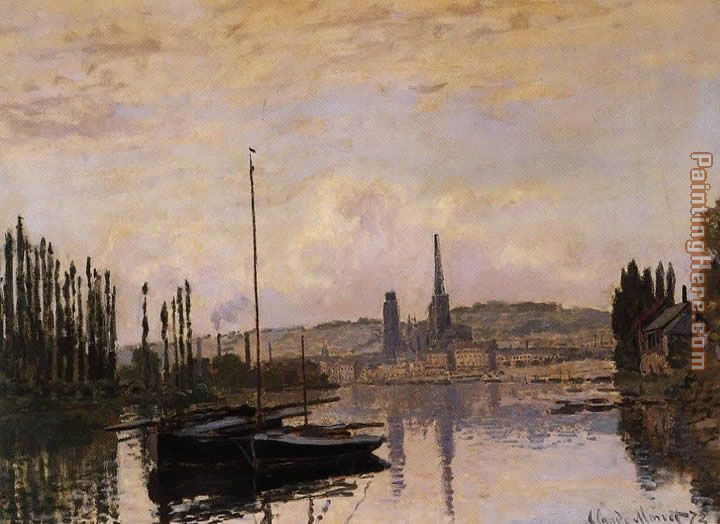 View of Rouen painting - Claude Monet View of Rouen art painting